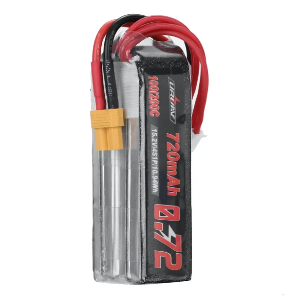 URUAV 15.2V 720mAh 100C 4S LiPo Battery XT30 Plug for GEPRC Cinelog30 V3 FPV Racing Drone - Image 4