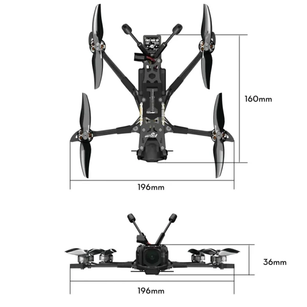 Flywoo Explorer LR 4 HD O4 PRO 4 Inch Long Range RC FPV Racing Drone BNF PNP with Goku F722 mini Stack - Image 6