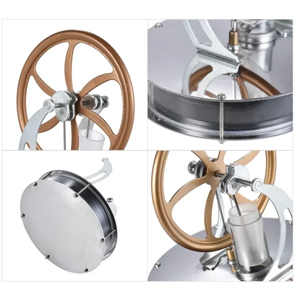 LL-001 Metal Low Temperature Stirling Engine Model DIY Class Teaching Heat Education Desktop Display Toy Gifts - Image 2