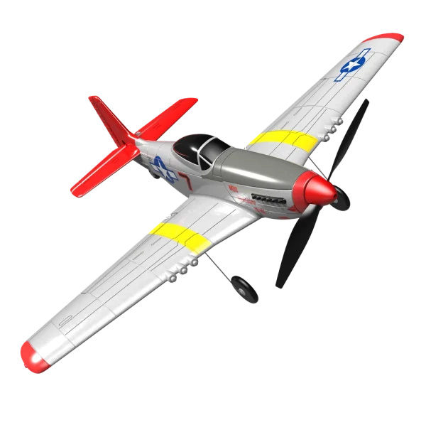 Eachine Mini Mustang P-51D V2 EPP 400mm Wingspan 2.4G 6-Axis Gyro RC Airplane Trainer Fixed Wing BNF/RTF One Key Return Compatible DSM S-BUS Protocol for Beginner - Image 4