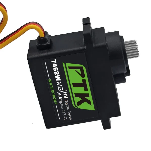 PTK 7462W MG 25T Aluminum Gear 180 9g Digital Waterproof RC Servo for Robot Fixed Wing Car and Aircraft Model - Image 4