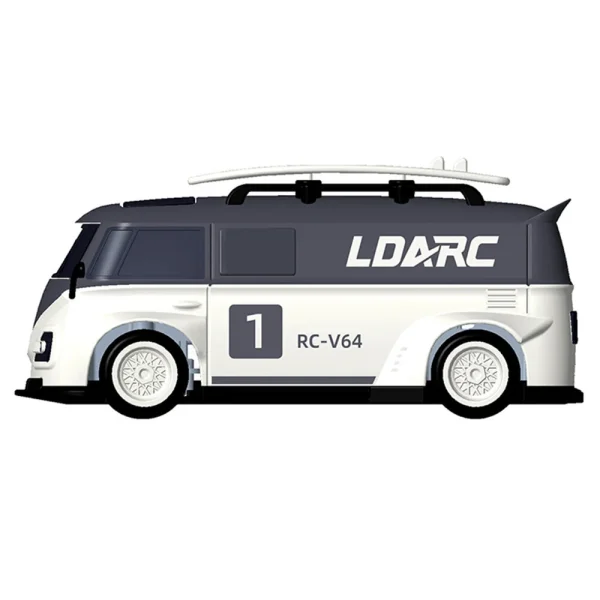 LDARC V64 1/64 2.4G RWD RC Car Mini Drift Flat On-Road LED Lights LC01 Chassis Micro Van Vehicles Models Full Proportional Remote Control Racing Toys 80 Minutes Playing Time - Image 5