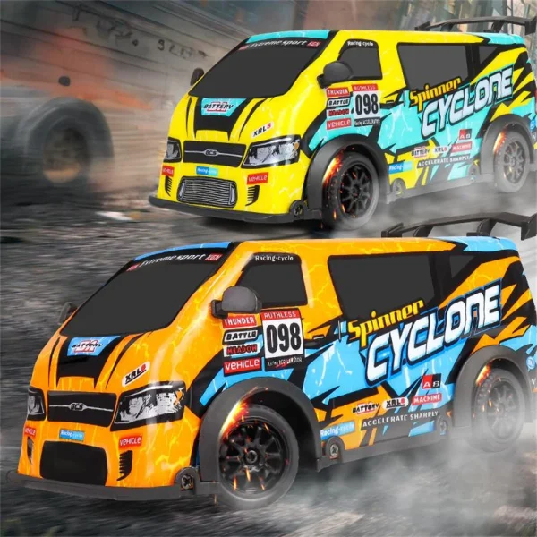 HR 2159 1/24 4WD 2.4G High-Speed Drift Truck Off-Road Model Electric Remote Control RC Car W/ Light - Image 7