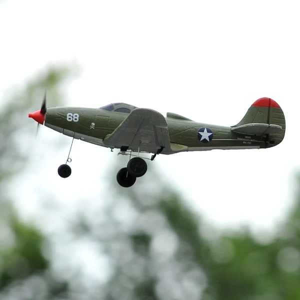 TOP RC HOBBY 402mm Mini P39 2.4G 4CH 6-Axis Gyro One Key Aerobatics U-Turn EPP Scaled Warbird RC Airplane RTF for Beginners Compatible OpenTX Transmitter - Image 3