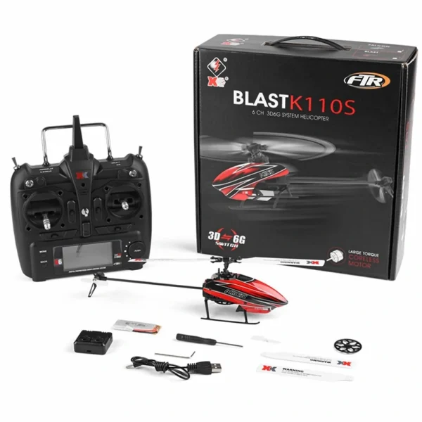 XK K110S 6CH Brushless 3D6G System RC Helicopter RTF Mode 2 Compatible with FUTABA S-FHSS - Image 9