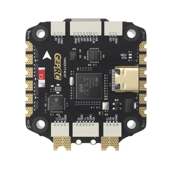 30.530.5mm GEPRC TAKER F745 BT Flight Controller with H60_BLS 60A 4IN1 ESC 5V 12V BEC Output 8Bit STACK for FPV Racing Drones - Image 4