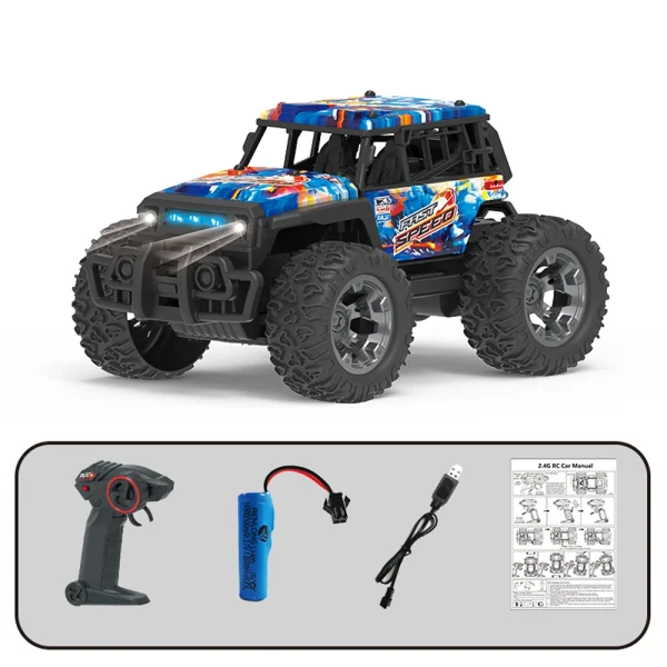 JJRC Q181 1/20 2.4GHz 30KM/h RC Car Truck with LED Lights High Speed Off Road Vehicles RTR - Image 9