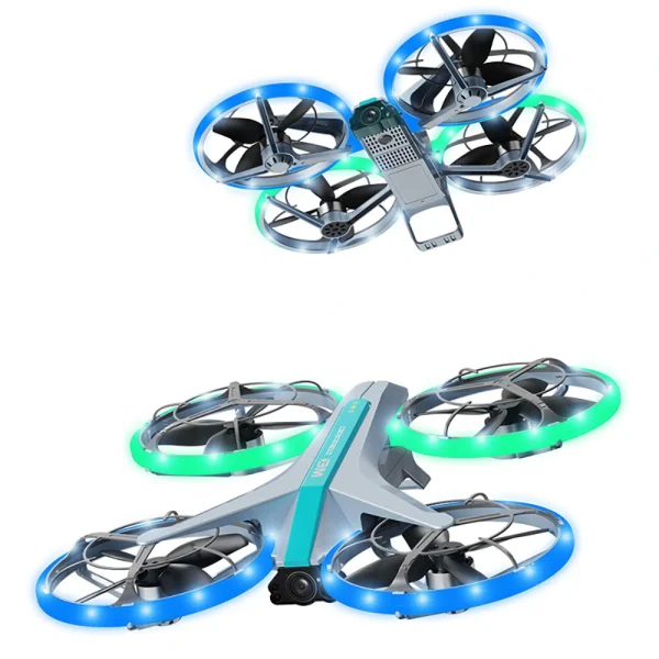 4DRC V33S WiFi FPV with HD Dual Camera Optical Flow Positioning Stunt Tumbling Colorful LED Lights Brushless Grid Full Protection Child Gift RC Toys Drone Quadcopter RTF - Image 3