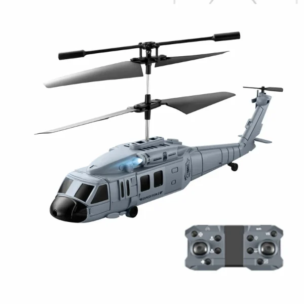 XKJ KY205 Black Haw ks UAV Reconnaissance Helicopter Obstacle Avoidance Dual-Camera High-Definition Aerial Photography Long Range Rc Helicopter