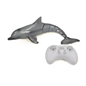 18006 2.4G Simulation Double Waterproof Automatic Cruise Spraying Dolphin Remote Control RC Boat