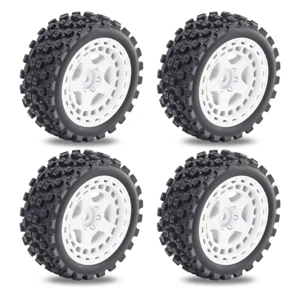 4PCS Upgraded Tires Wheel Rims for Arrma 1/18 2S Typhon Grom RC Cars Vehicles Models Spare Parts Accessories - Image 3