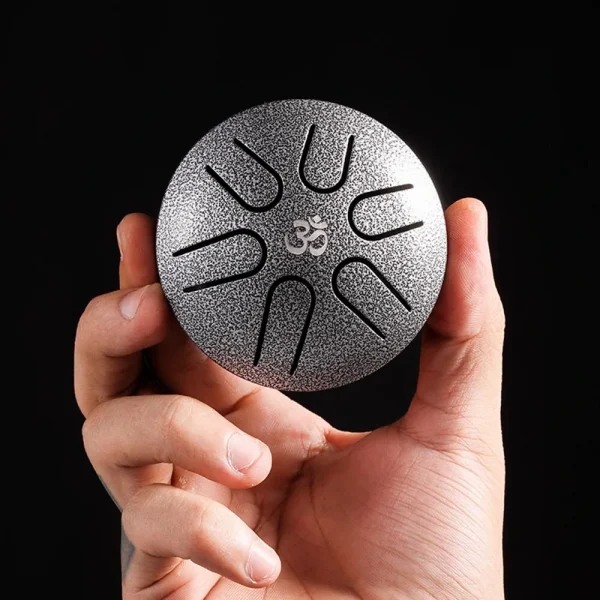 HLURU 3 Inch 6 Tone Mini Ethereal Drum Steel Tongue Drum Leisure Percussion Instrument for Beginner - Image 7
