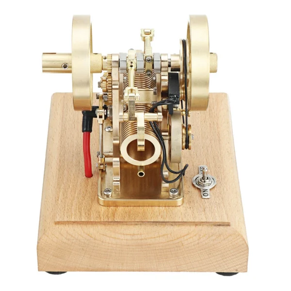 Eachine EM1 Micro Engine Model Brass Double Piston Complete STEM Engine Toys Collection Gifts - Image 3