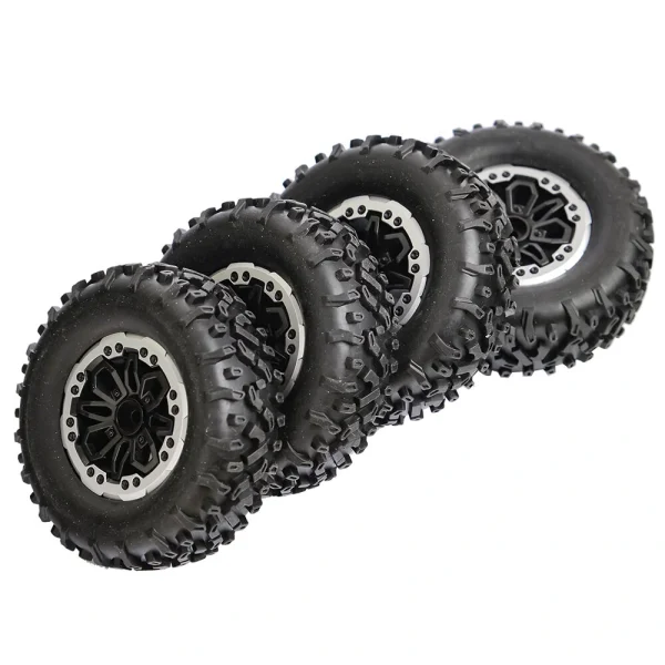 4PCS LDRC RC Car Upgraded Parts Soft Tires Wheels Rims for 1297 1299 WPL B14 B24 C14 C24 C34 C44 MN D90 91 96 99 99S RC Cars Vehicles Models Accessories L0001-6 - Image 3