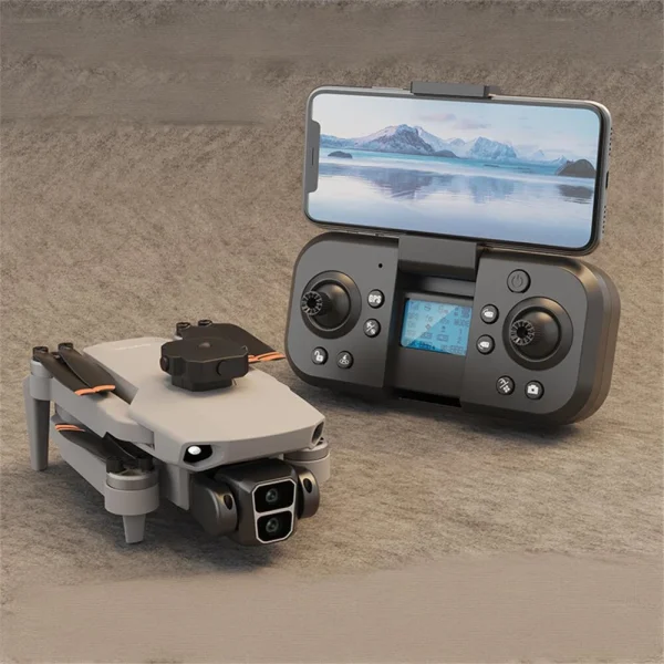 LYZRC L106 GPS WiFi FPV with Electric Adjustment HD Dual Camera 360 Obstacle Avoidance Optical Flow Positioning Brushless Foldable RC Drone Quadcopter RTF - Image 2