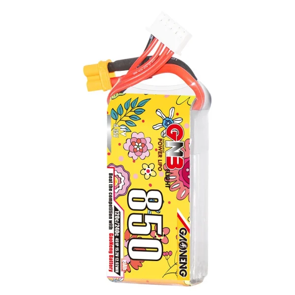 Gaoneng 15.2V 850mAh 120C 4S LiPo Battery XT30 Plug for DarwinFPV BabyApe  4S / CineApe 25 FPV RC Racing Drone - Image 2