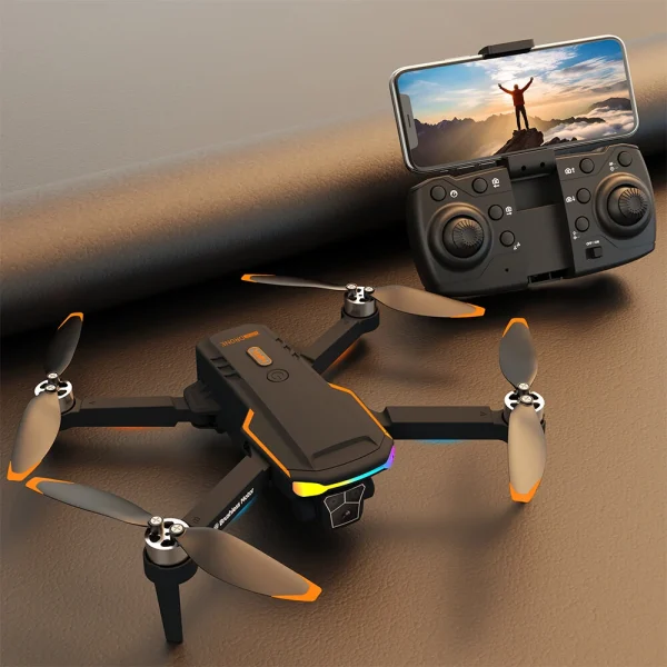 ZHENG FEI TOYS F168 Three Camera WiFi FPV with 3 HD Lens Dual Servo Gimbal 360 Obstacle Avoidance Optical Flow Positioning Brushless Foldable RC Drone Quadcopter RTF - Image 2