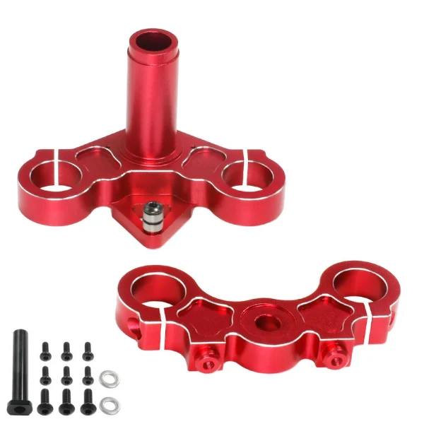 1Set Aluminum Alloy 7075 Triple Clamp Set For LOSI 1/4 Promoto-MX Motorrad RTR LOS06000 LOS264004 RC Motorcycle Parts - Image 5