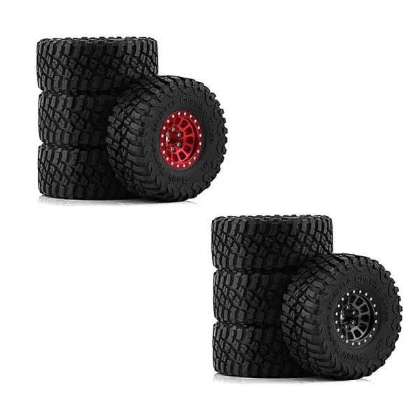 4pcs 1.0 inch Climbing Car Aluminum Alloy RC Car Wheel Tire for 1/18 TRX4M SCX24 FMS FCX18 FCX24 Furitek FX118 Off-road Parts - Image 9