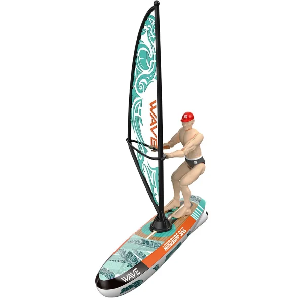 2.4G RC Boat Colorful Sailboat Swinging Sail Driving Swimming Pool Ship Underwater Balance Vehicles Models Toys - Image 2