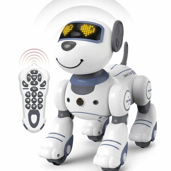 Remote Control Robot Dog Toys for Kids Programmable Smart Interactive Stunt Robot Dog with Touch Function Singing Dancing Walking Smart RC Robot Dog Toy Gift for Boy Girl - Image 6