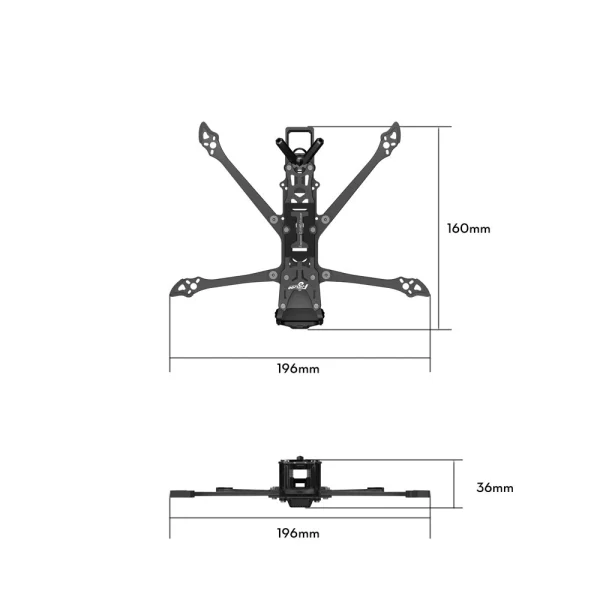 Flywoo Explorer LR 4 Deadcat 4 Inch Long Range Frame Kit Support DJI O4 / O4 PRO Air Unit for DIY FPV Racing Drone - Image 3