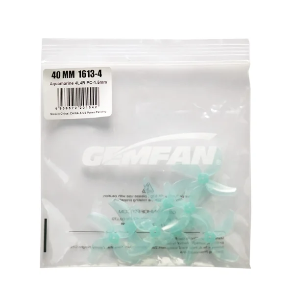 4 Pairs GEMFAN 1613 40mm 1.6 Inch 4 Blade PC Propeller 1mm / 1.5mm for FPV Racing Drones Compatible with 0802 1102 Motor - Image 8