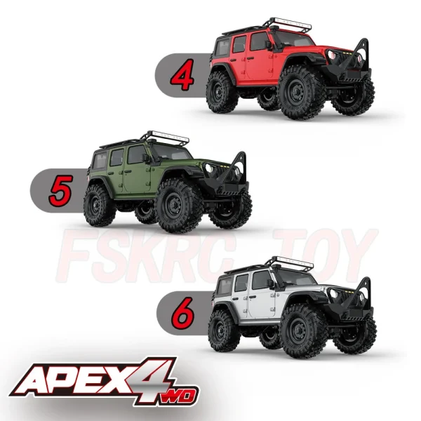 HB Toys RTR R1604/5/6 1/16 2.4G 4WD RC Car Full Proportional Rock Crawler LED Light Off-Road Climbing Truck Vehicles Models Toys - Image 6