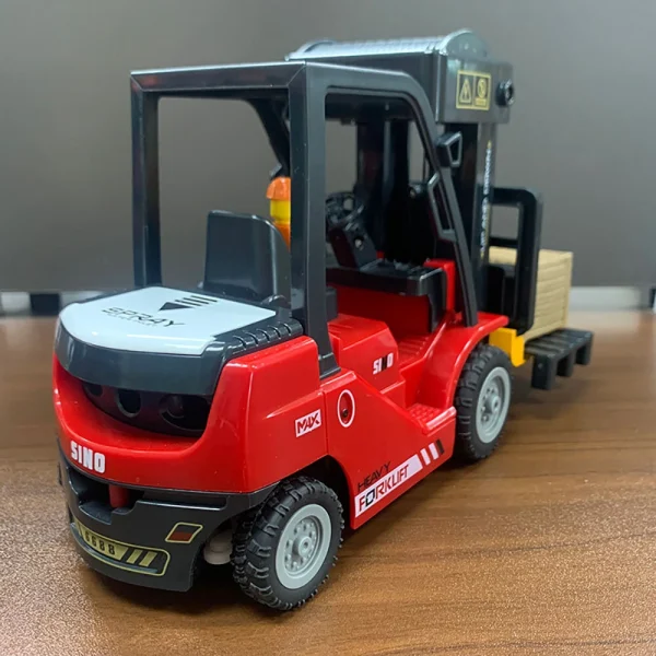 1/24 2.4G 11CH Alloy RC Heavy Forklift Crane Car Lifting Music Spray Scene Simulation Children Toy For Boys - Image 8