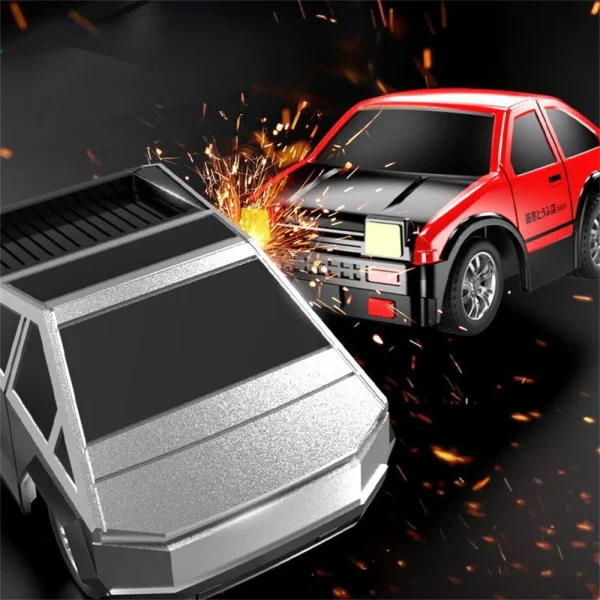 LHD RC01/02/03/04 1/45 2.4G Mini Watch RC Car Alloy Remote Control Colorful LED Light Portable Vehicles Models Micro Toys Kids Children Gifts - Image 7