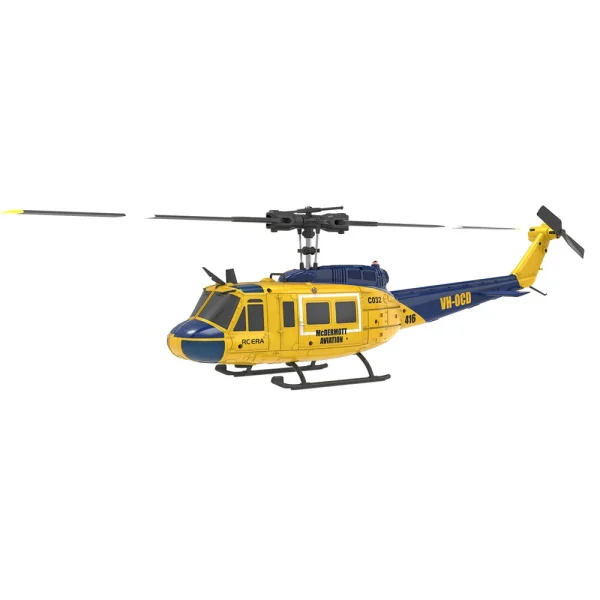 RC ERA C032 UH-1 2.4G 6CH 6-axis Gyroscope 1:48 Scale Huey Altitude Hold Optical Flow Positioning TOF Altitude Hold Flybarless RC Helicopter RTF - Image 4