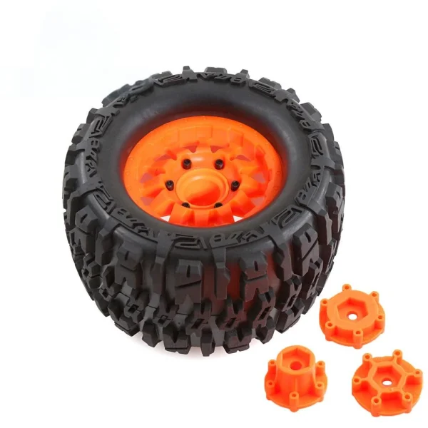 4PCS Tires Wheels Rims for Tamiya Arrma FS Racing MJX ZD Rlaarlo 1/10 RC Car Vehicles Models Spare Parts Accessories W198 - Image 6