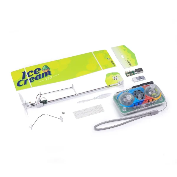 Dancing Wings Hobby E23 ICE CREAM 220mm Wingspan 2.4GHz 3CH PP Foam Mini Indoor RC Airplane RTF - Image 7