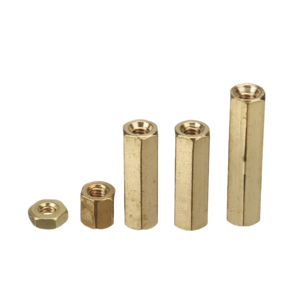 350Pcs Hexagonal Copper Column M2 Hex Nut Standoff Single Head Pillar MFF Male-Female Female For PCB Board Motherboard Spacer - Image 3