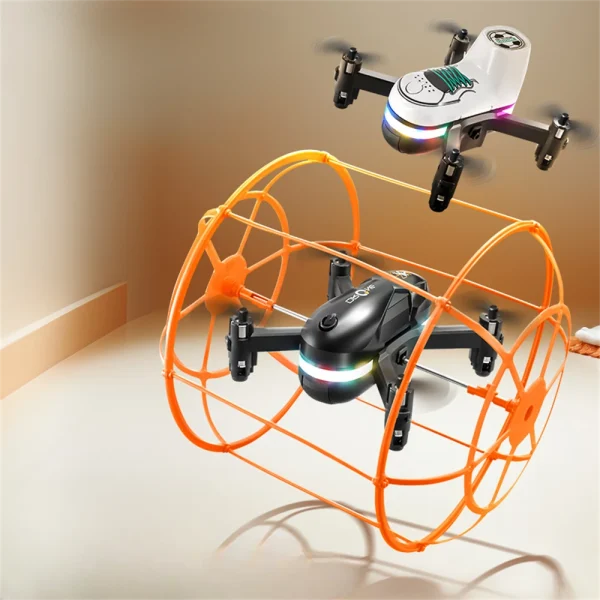 YLR/C S166 Removable 2 Batteries Design Climb Wall Flat Running AIR Flying Modes with Gradient Lighting 360 Stunt Roll Grid Full Protection Child Gift RC Toys Drone Quadcopter RTF - Image 8
