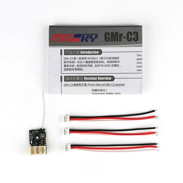 FLYSKY GMR-C3 2.4GHz 3CH AFHDS 3 PWM Micro Receiver Compatible Flysky Noble NB4 NB4+ NB4 Pro+ Transmitters for Mini RC Car Airplane - Image 9