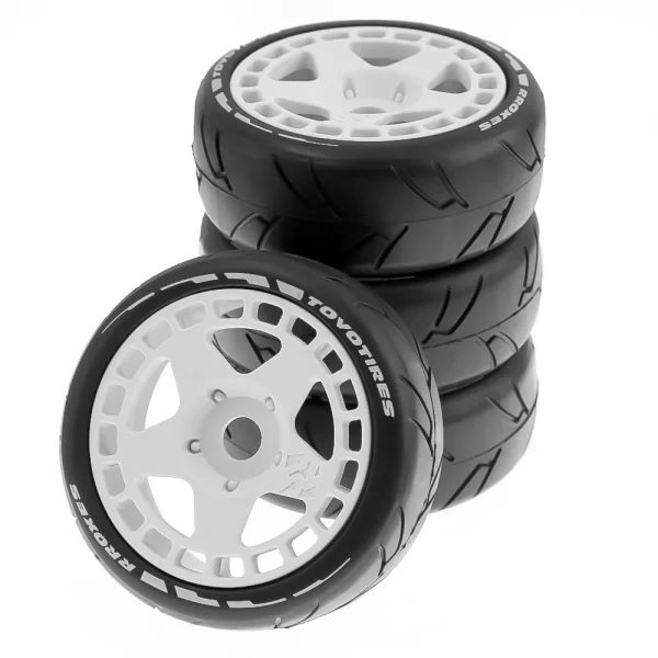 4PCS Rally On-Road Tires Wheels 17mm Hex for ARRMA ZD Racing HSP HNR X3GT 1/7 1/8 RC Car Vehicles Model Parts - Image 2