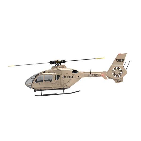 RC ERA C123 2.4G 6CH 6-Axis Gyro Optical Flow Localization Altitude Hold 1:36 EC135 Scale RC Helicopter RTF - Image 8