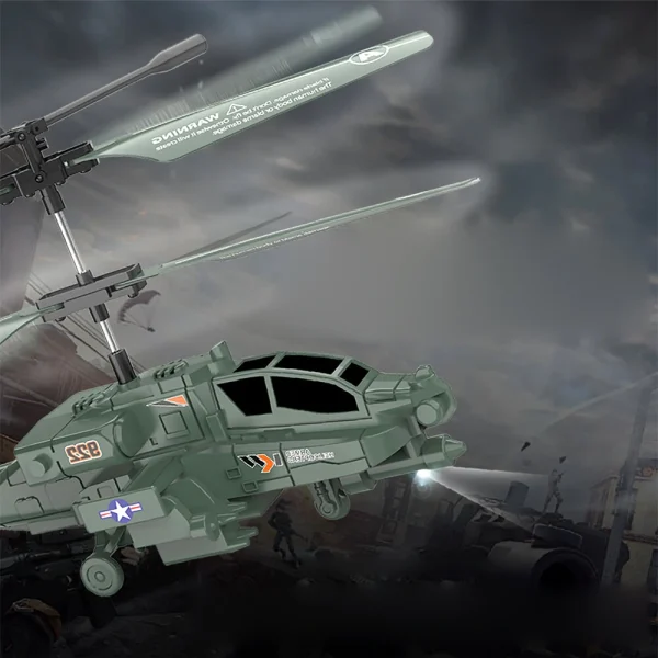 922 2.5 Channel Apache Remote Control Combat Helicopter With Gyroscope Remote Control Electric Remote Control Helicopter - Image 4