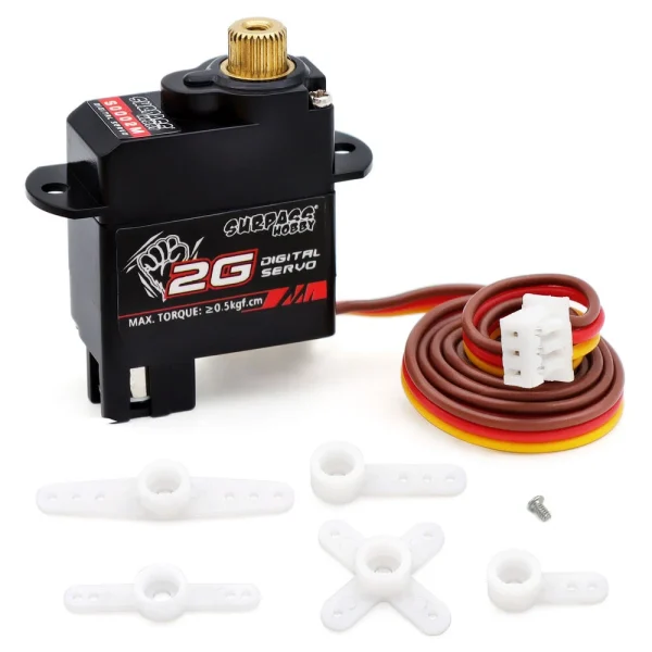 SURPASS-HOBBY S0002M 2G Metal Digital Servo/S0002P 2G Plastic Digital Servo for RC Helicopter - Image 2