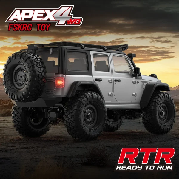 HB Toys RTR R1604/5/6 1/16 2.4G 4WD RC Car Full Proportional Rock Crawler LED Light Off-Road Climbing Truck Vehicles Models Toys - Image 8