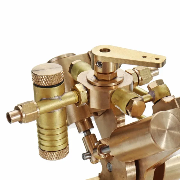 Microcosm OKMO Micro Scale M2B Twin Cylinder Marine Steam Engine Model Stirling Engine Gift Collection - Image 6