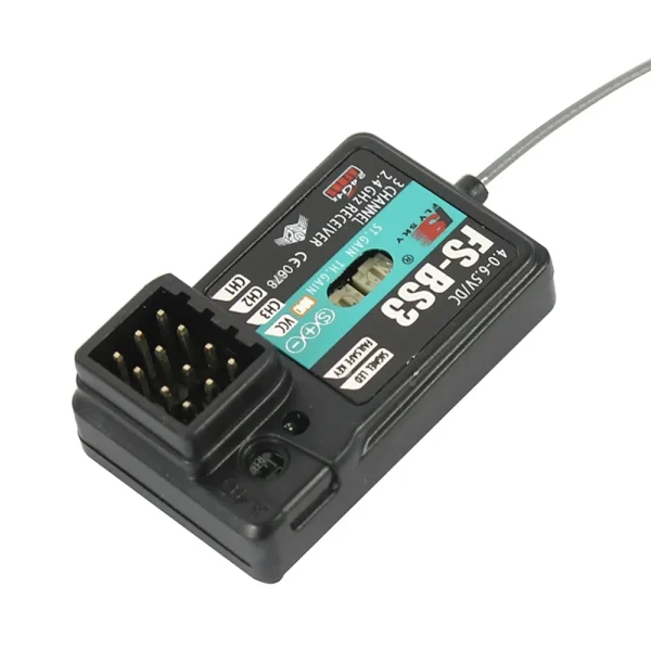 Flysky FS-BS3 2.4GHz 3CH AFHDS RC Receiver with Gyro Stabilization System for Flysky FS-IT4S IT4 FS-GT2 FS-GT2E GT2F Transmitter - Image 2