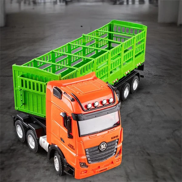 Huina 1312 1/18 2.4G 9CH Wireless RC Car Half Alloy Transport Truck  Vehicle Models RTR for Children Toys - Image 4