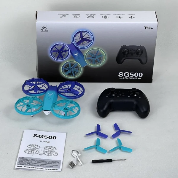 ZLL SG500 PRO / MAX Mini WiFi FPV Headless Mode 360 Roll Circle Protection Colorful LED Kids Gifts 2.4G 4CH 6-Axis RC Drone Quadcopter RTF - Image 9