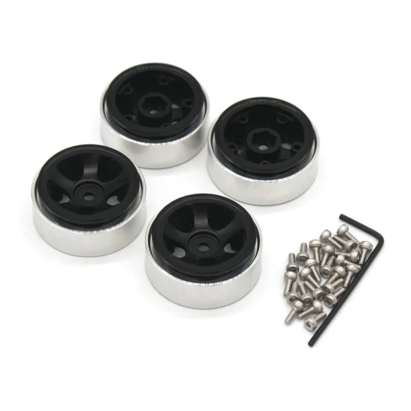 Upgraded Metal Wheel Rims Star Shape for FMS 1/18 FJ Crusier KATANA V2 Mogrich Fire Horse CHEYENNE ARIZONA RC Car Vehicles Models Spare Parts - Image 3