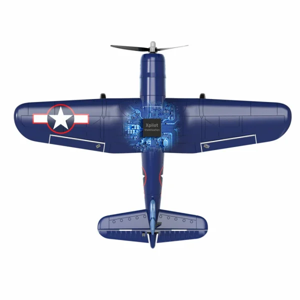 VolantexRC Mini F4U V2 EPP 400mm Wingspan 2.4G 4CH 6-Axis Gyro One Key Aerobatics XPilot Stabilization System RC Airplane Glider Warbird RTF for Beginner - Image 6