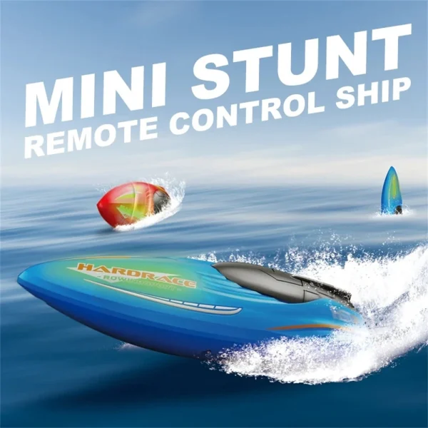 JJRC S8 RTR 2.4G RC Boat Stunt Mini Speedboat LED Light 360 Rotation Remote Control Racing Ship Waterproof Kids Children Toys Vehicle Models - Image 3