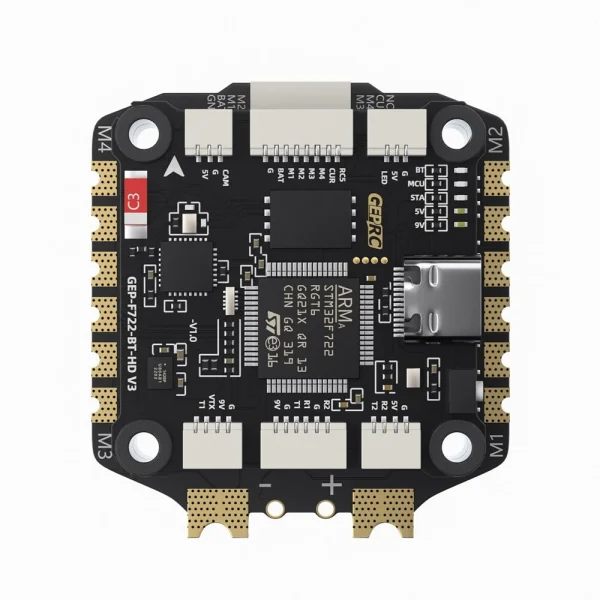 30.530.5mm GEPRC TAKER F722 BT HD V3 Flight Controller 3-6S 60A 8Bit  4In1 Brushless ESC Stack for RC FPV Racing Drone - Image 3