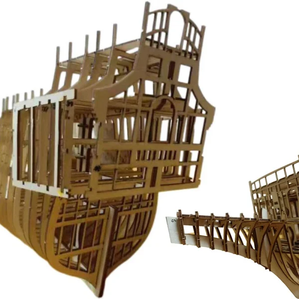 Silent Mary DIY Wooden Pirates Ship Model Kit Building Model Handmade Gift - Image 8